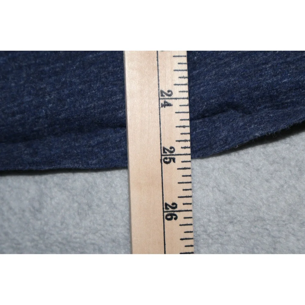 Polo Ralph Lauren T-Shirt Mens Large Short Length Blue Crew Cotton Heathered